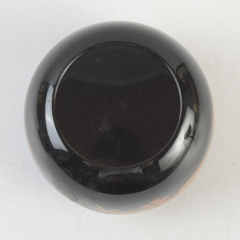 茶道具　山中塗　中村宗悦作　霞雲錦蒔絵　平棗　共箱　V　9305