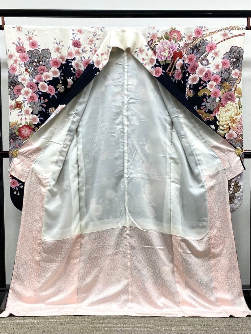 振袖 豪華 銀通し 刺繍 金彩 身丈172cm