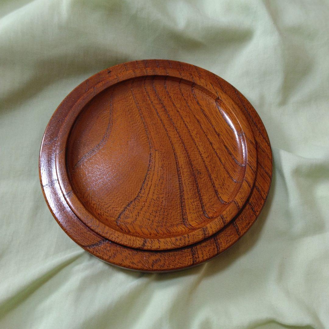 小田原漆器　欅（けやき）くりぬき小型茶櫃　5個セット