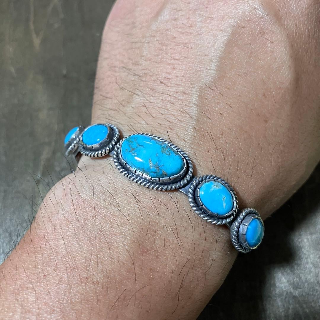 ttt様 オーダー品　モレンシ　ナチュラル　ターコイズ　シルバー　バングル