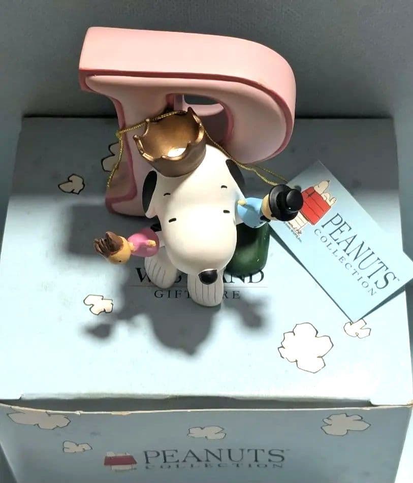 激レア！SNOOPY　アルファベットフィギュア（P）タグ付き未使用　レトロ