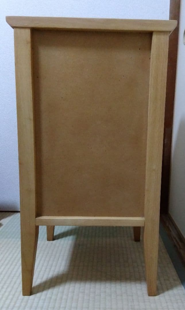 ナチュラルウッド 3段チェスト