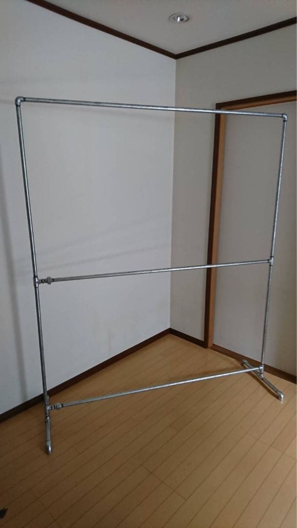 二段ガス管ハンガーラック　Silkthread999