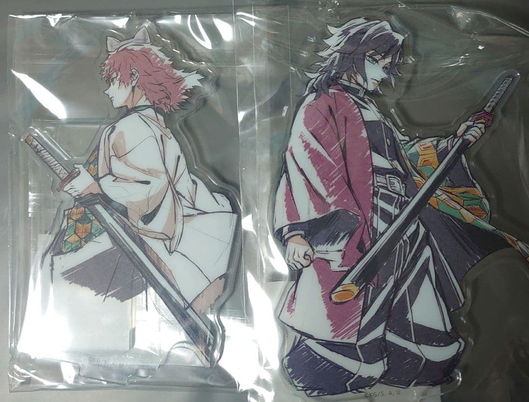 鬼滅の刃　WEBSHOPくじ 柱描き下ろし　冨岡義勇　錆兎　アクリルスタンド