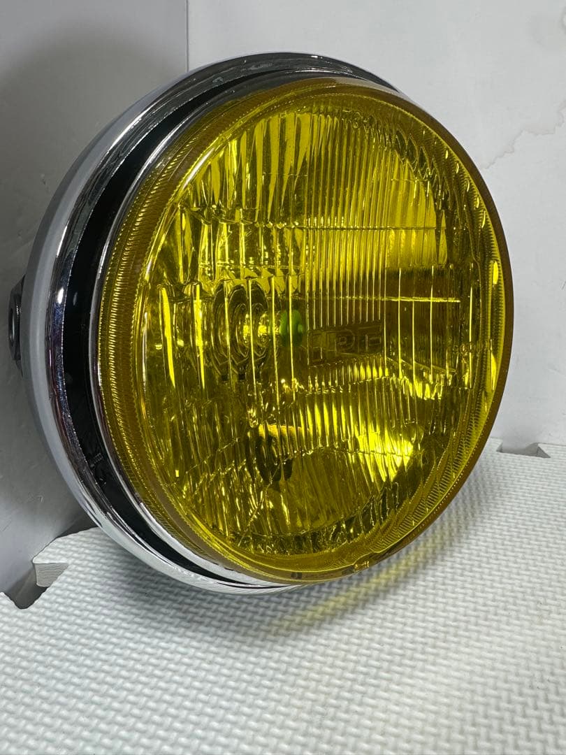 当時物IPF凹みレンズ付きヘッドライトASSY/イエローレンズシビエCIBIE
