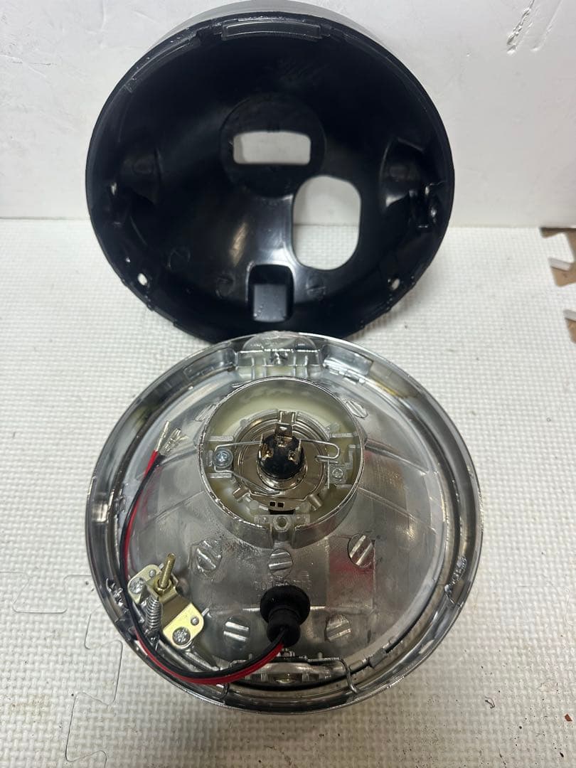 当時物IPF凹みレンズ付きヘッドライトASSY/イエローレンズシビエCIBIE