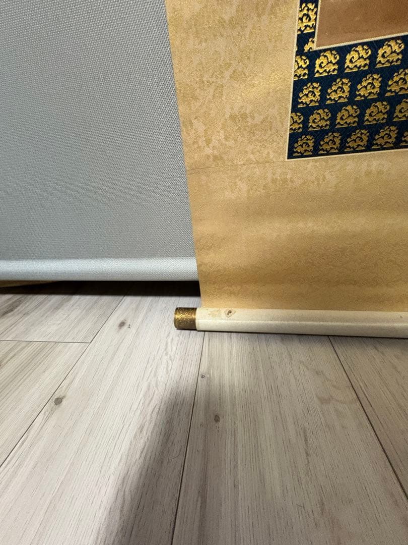 日蓮聖人 御真筆写し 掛軸　大曼荼羅 桐箱入　本隆寺謹製 仏教美術 昭和デザイン