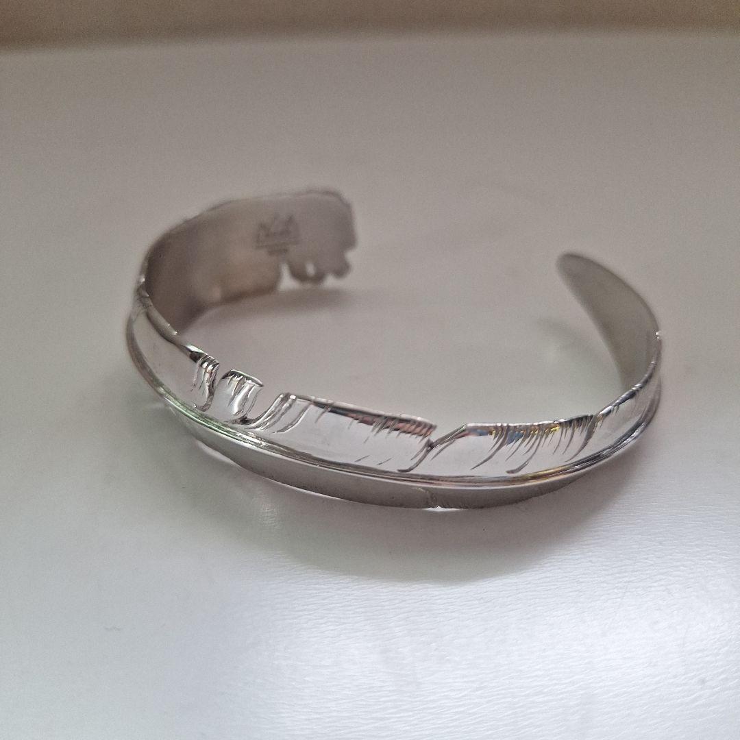 SAADフェザー925シルバー バングル
