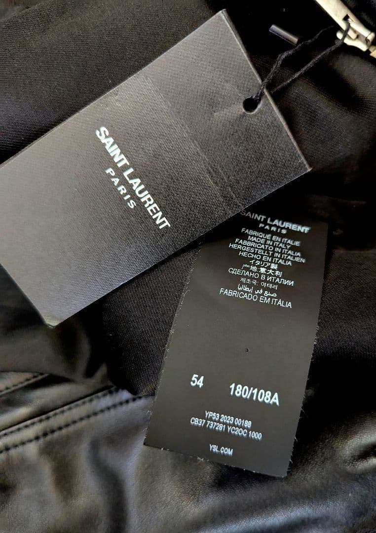 s*n様 新品人気　2023/24SS　サンローラン　LOOK19　ラムスキン