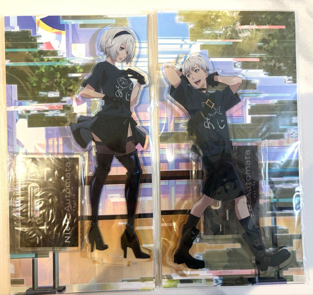 ニーアオートマタ アクリルスタンド　Tシャツ　あじ　コミケ限定