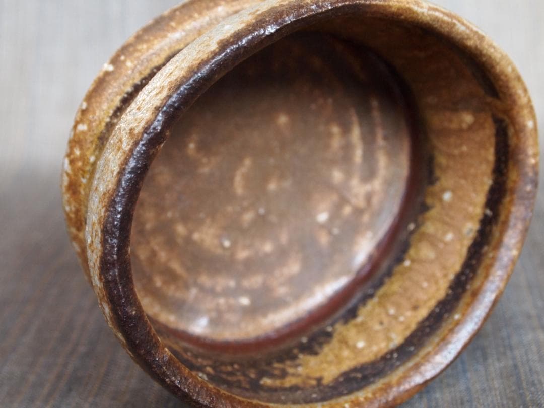 隠崎隆一【師：人間国宝　伊勢崎淳】★備前≪窯変≫茶碗★共箱・布