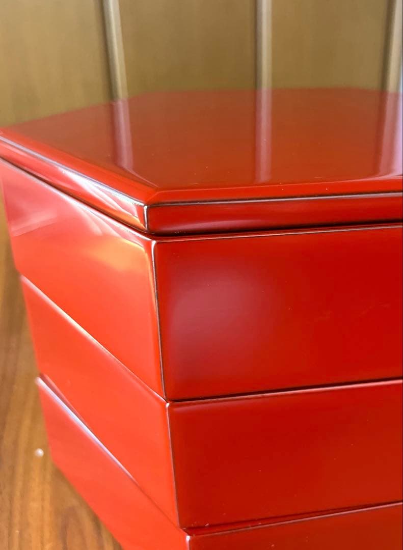 宮内庁御用達 山田平安堂 重箱 六角重 三段 弁当箱 松花堂弁当　おせち　新品