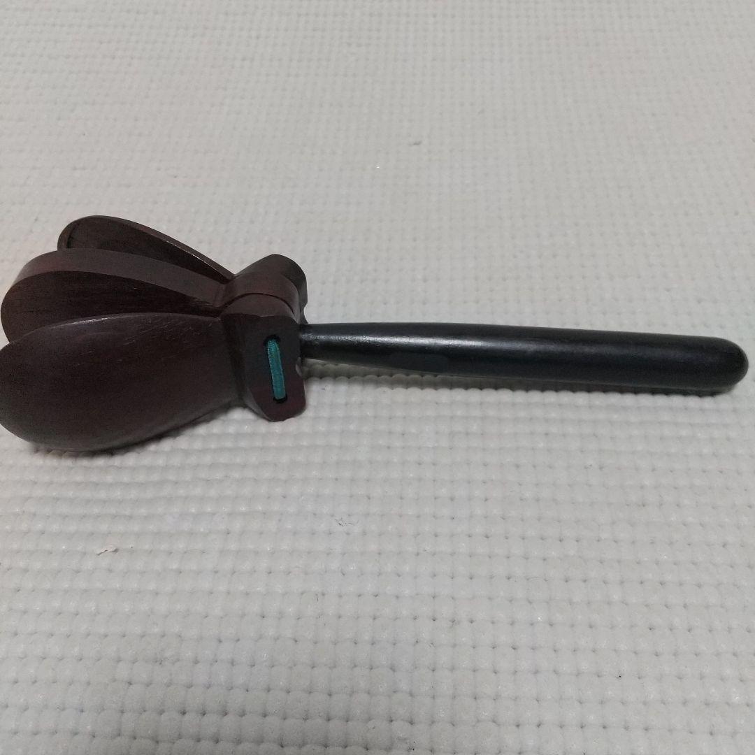 激レア♪NIKKAN製〈柄付きカスタネット〉キレの良い音♪木製 昭和レトロ