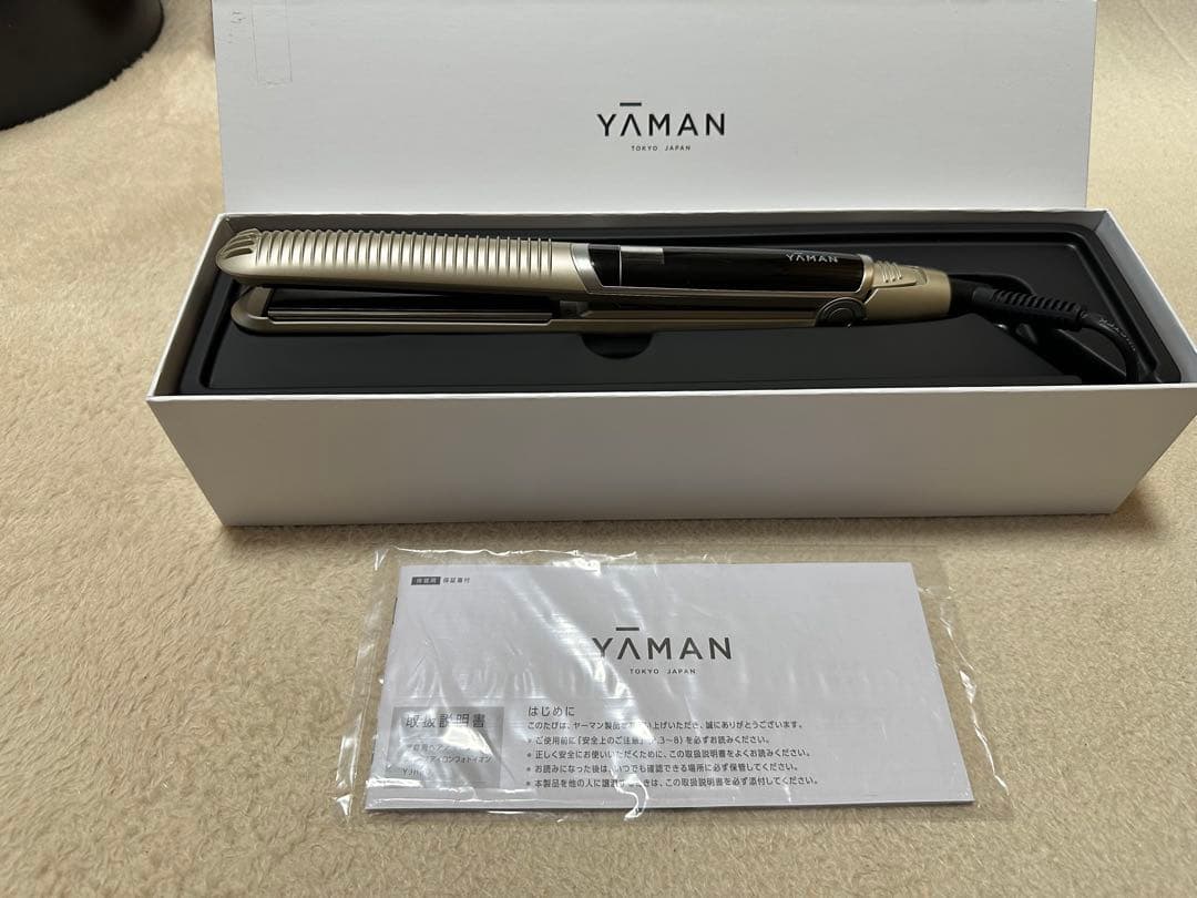 YA-MAN ヘアアイロン　スムースアイロンフォトイオンYJH80 ゴールド