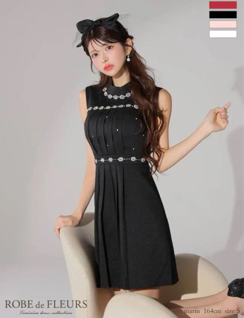 ROBE de FLEURS ミニドレス