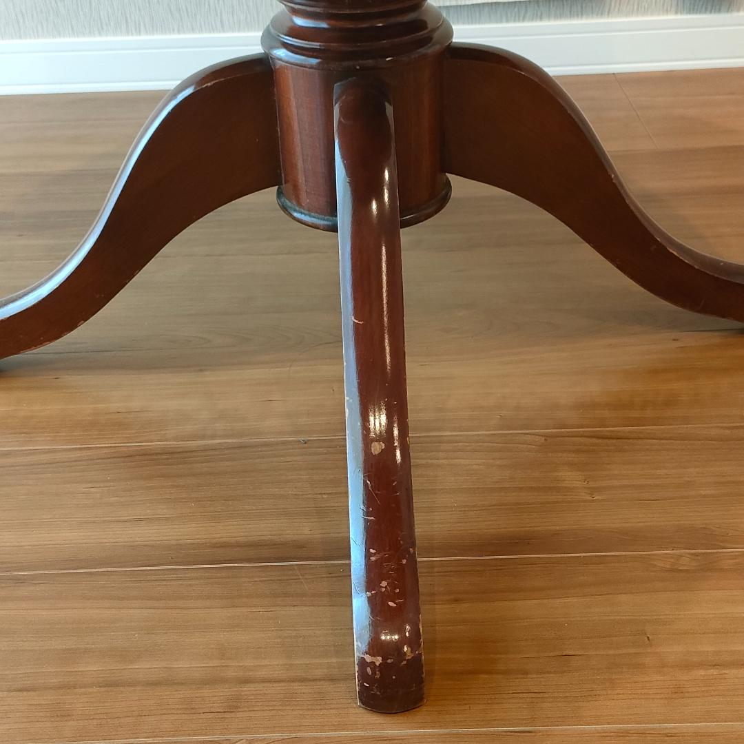 象嵌　花柄　ラウンドテーブル　イタリアンクラシック