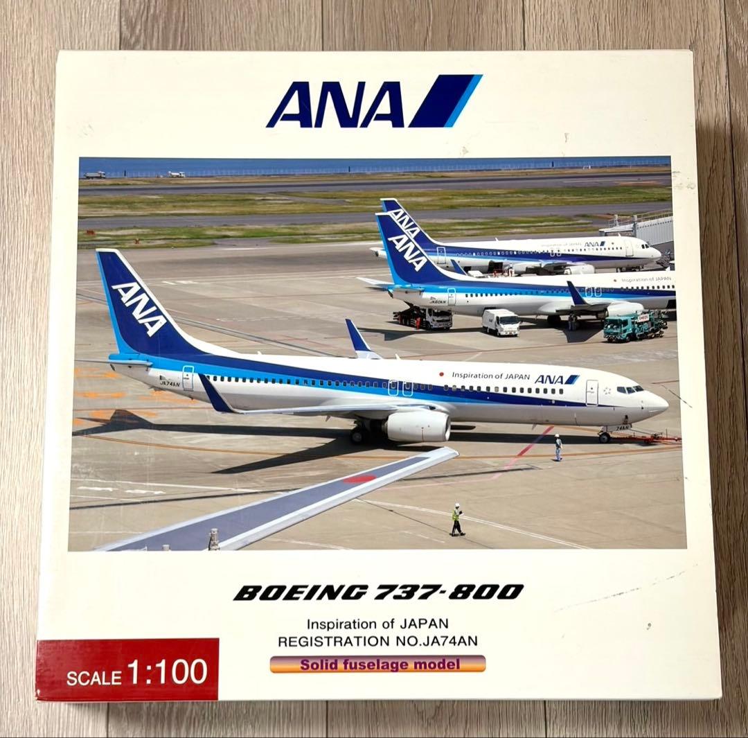 希少 全日空商事 ANA ボーイング737-800 1/100 B737 航空