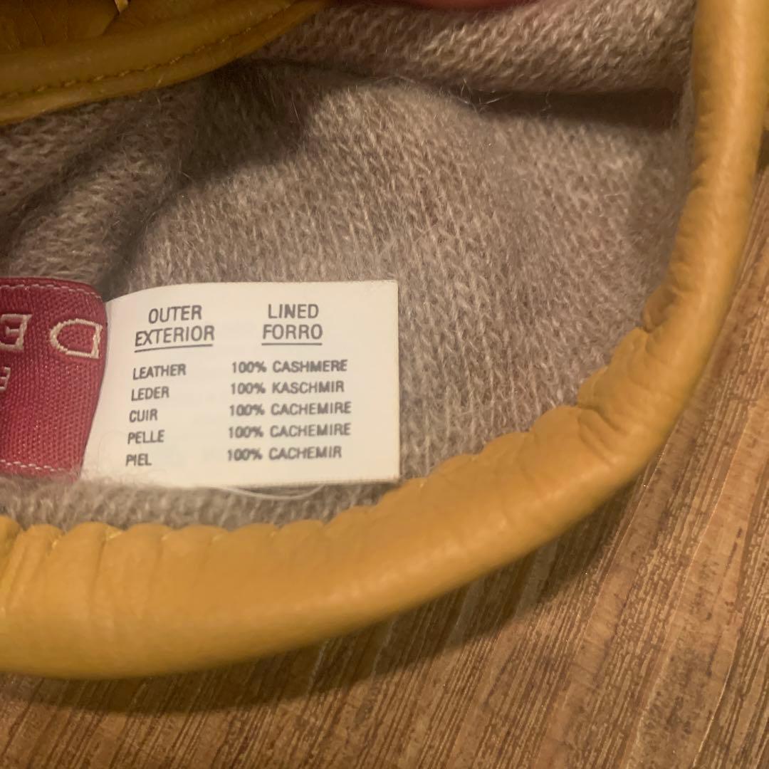 DENTS レザー手袋 コーク(イエロー)サイズ8