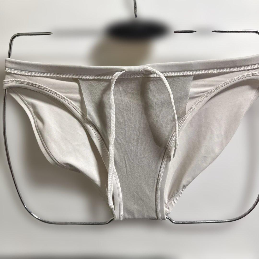 r*迎様 競パン Speedo ホワイト 競泳水着 O(LL)サイズ