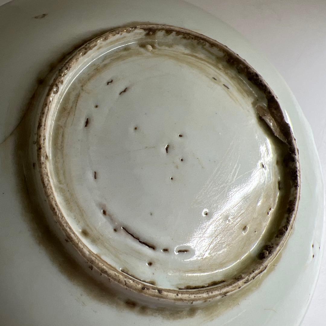 中国明時代　古染付中皿　直径約15.5㎝　東Y8-0114☆2Fタルチ