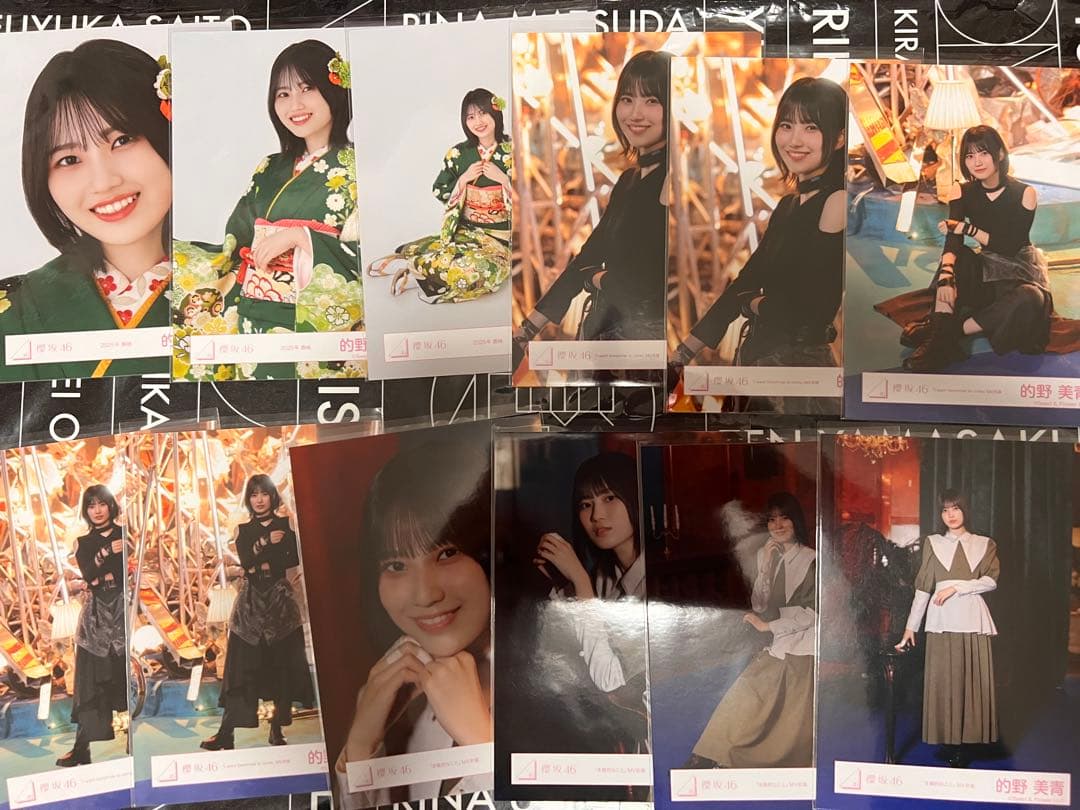 ◎櫻坂46 的野美青　生写真　185枚　コンプ7種　お値下げ