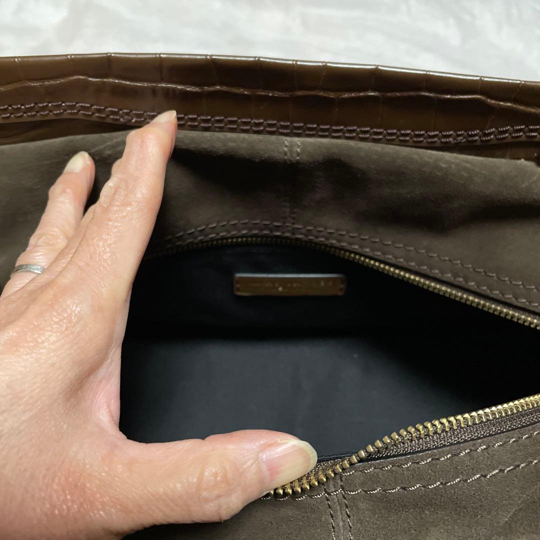 MARC JACOBS 2wayバック、レザー茶系バック、ショルダーバック、