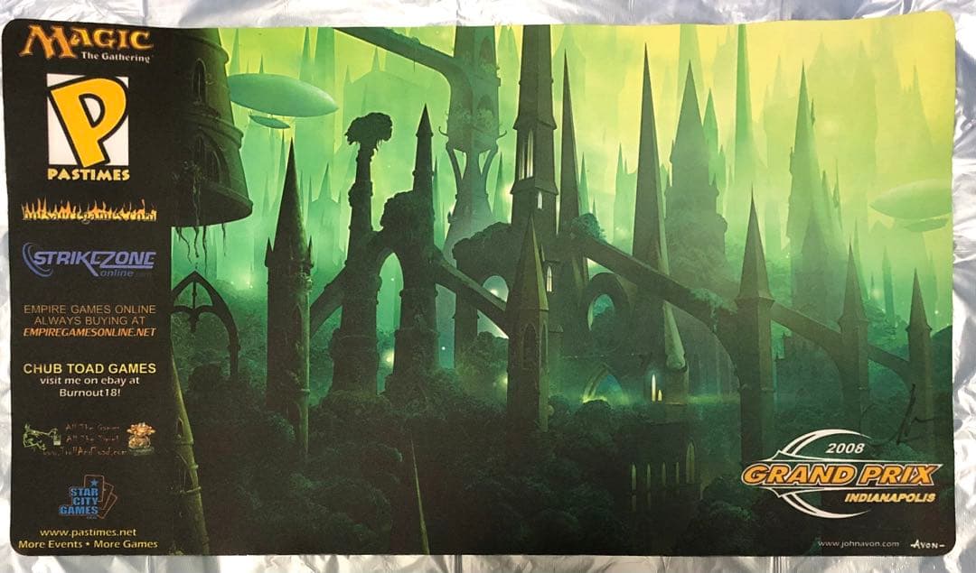 mtg 森 ラヴニカ プレイマット サイン john avon アリーナ プロモ