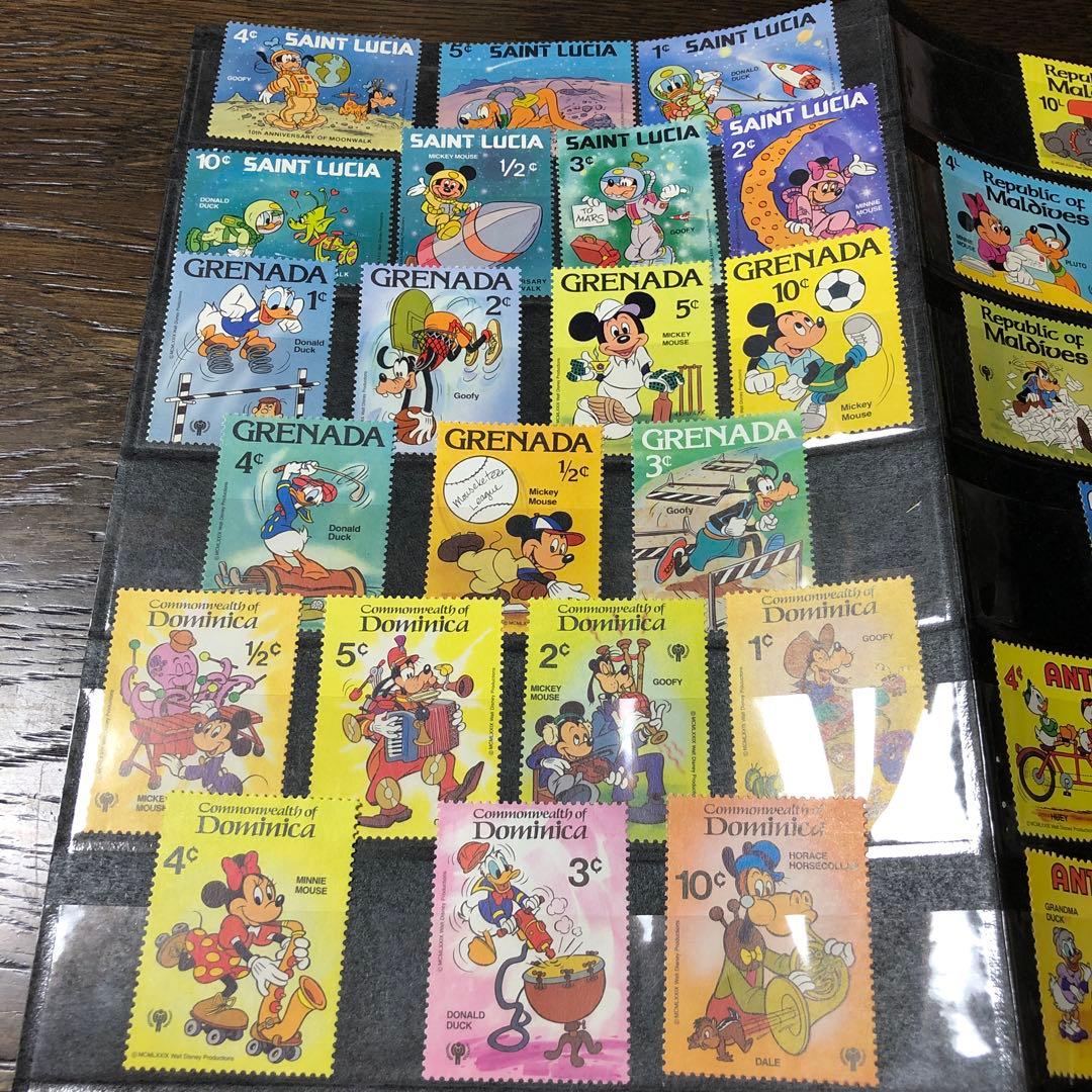 ディズニー　他　外国切手　157枚
