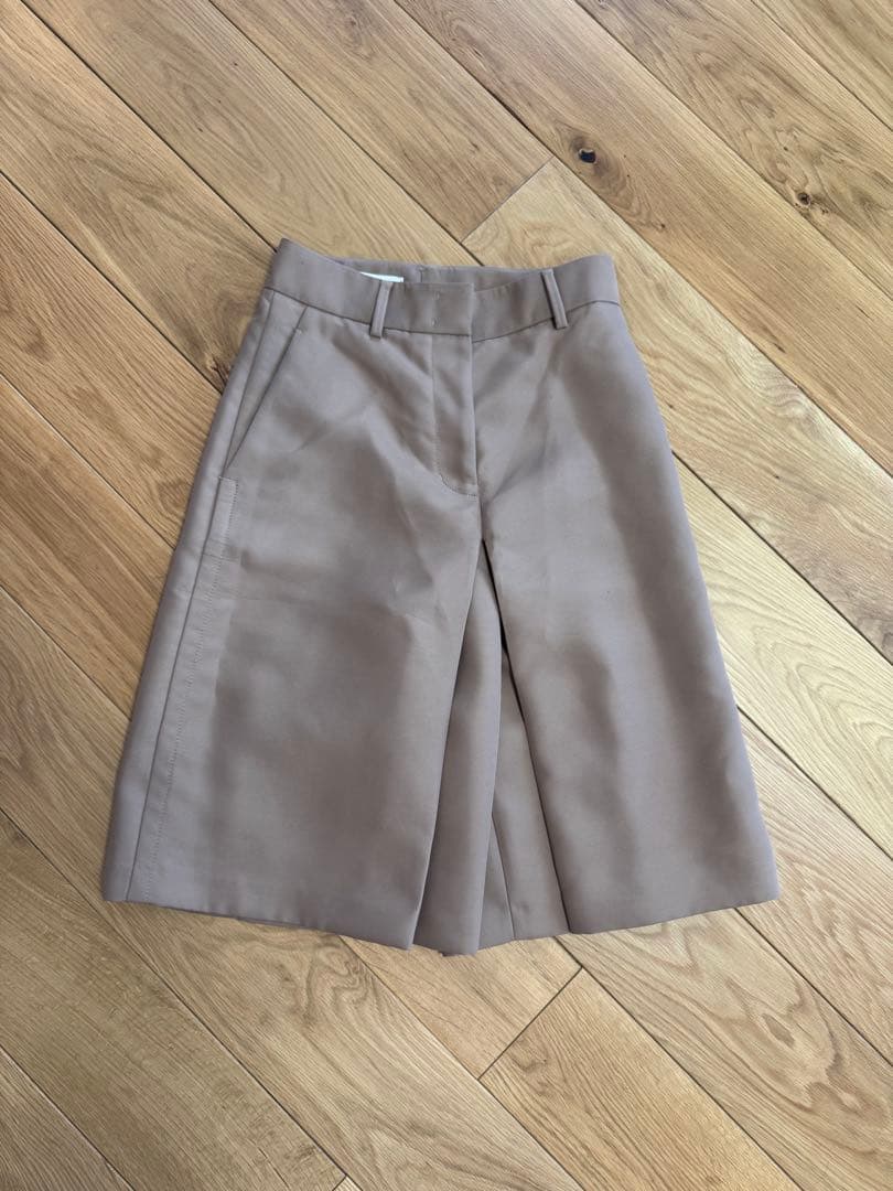 JIL SANDAR ベージュ ワイドレッグキュロット