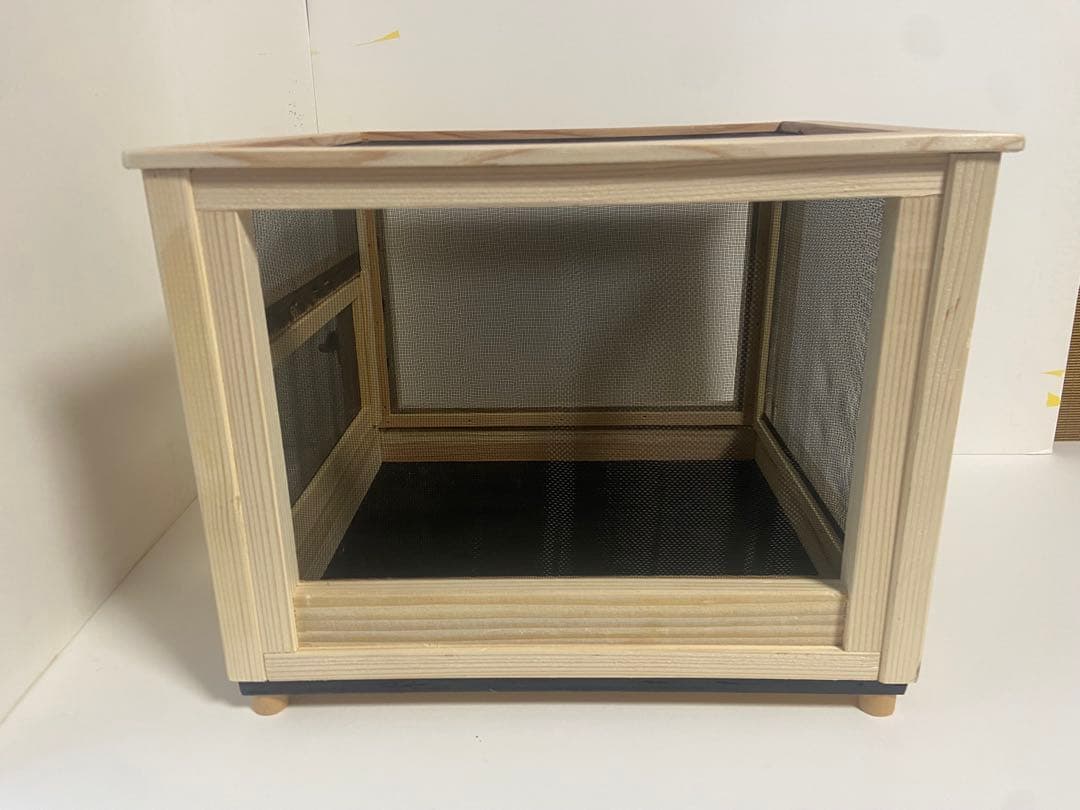 木製虫かご メッシュ窓付き　送料込み