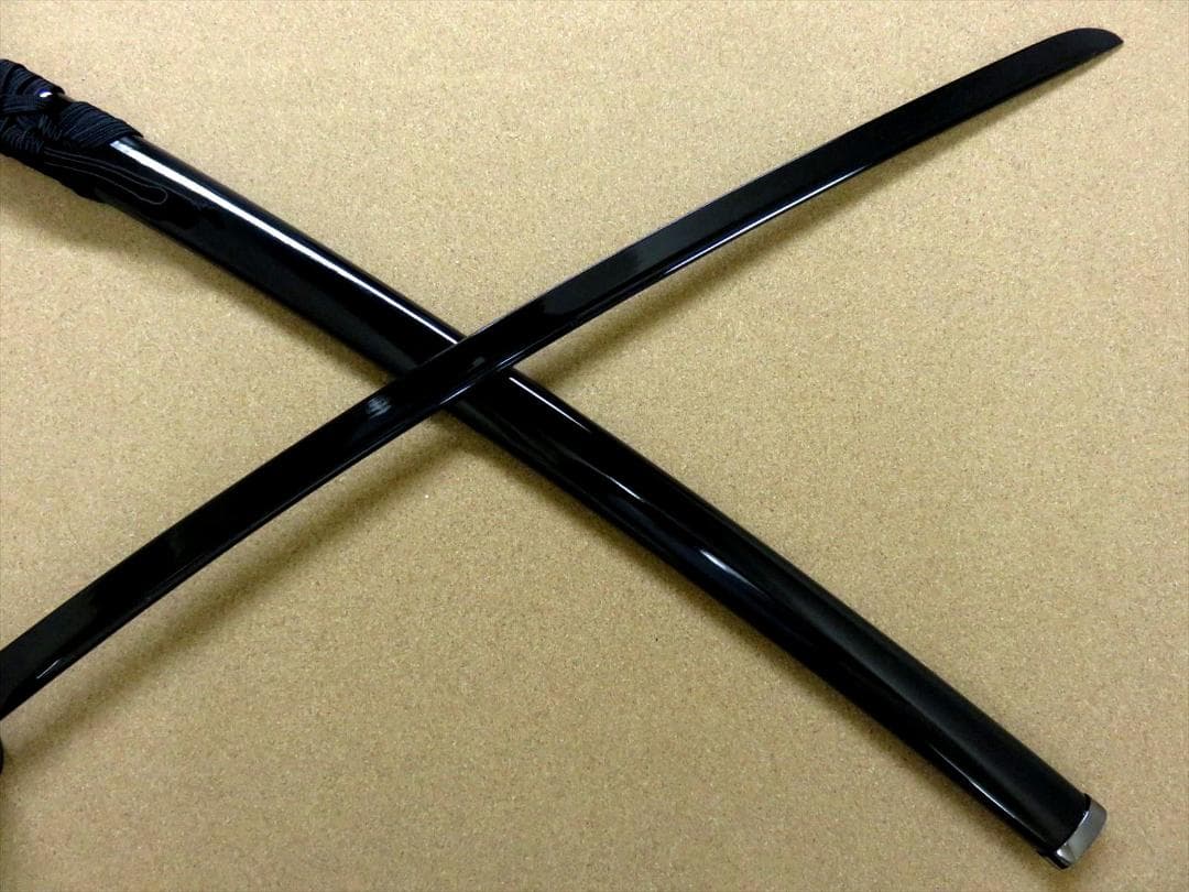 関の美術刀剣 空想刀 黒斬剣艶桜 黒塗刀身 大刀 模造刀 模擬刀 仮装パーティー