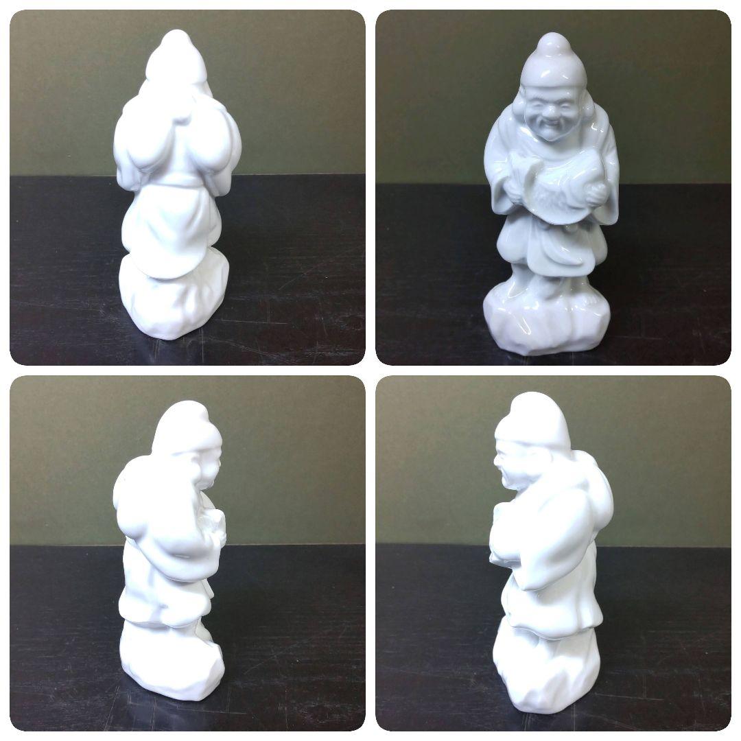 (758)✿難有り★特価★鍋島大五郎窯★白磁七福神置き物★