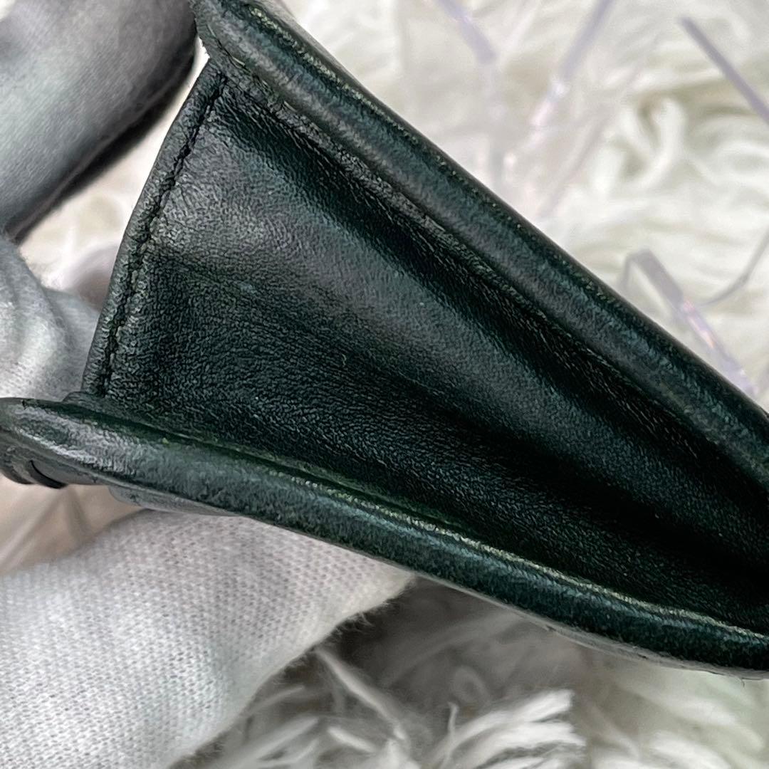 激レア✨オールドコーチ　ケース　ミニ財布　コンパクト　7219 グリーン