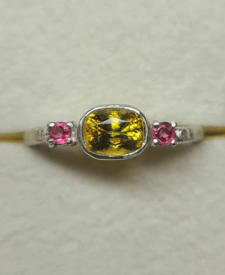 minはる★天然スフェーン★リング、ペンダントオーダー