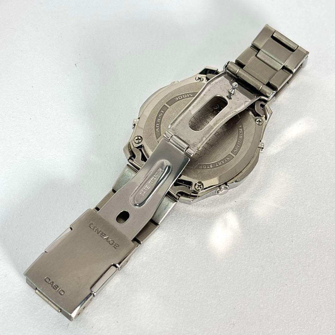 【稼働 付属品】美品 カシオ メンズ腕時計 クロノグラフ LENEAGE