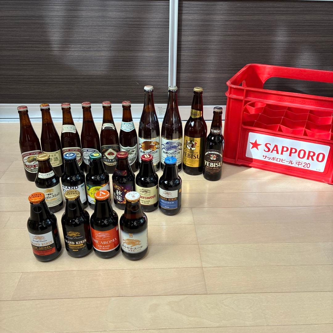 昭和レトロなビールの置物セット専用ケース付き