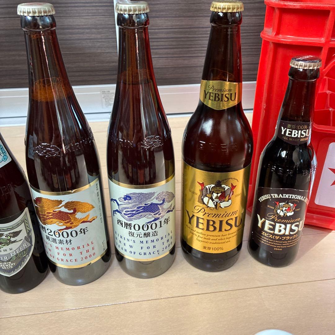 昭和レトロなビールの置物セット専用ケース付き