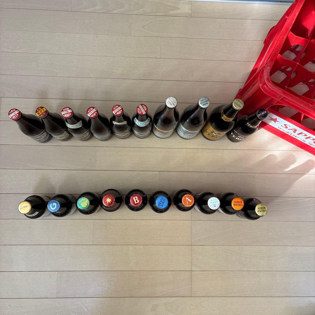 昭和レトロなビールの置物セット専用ケース付き