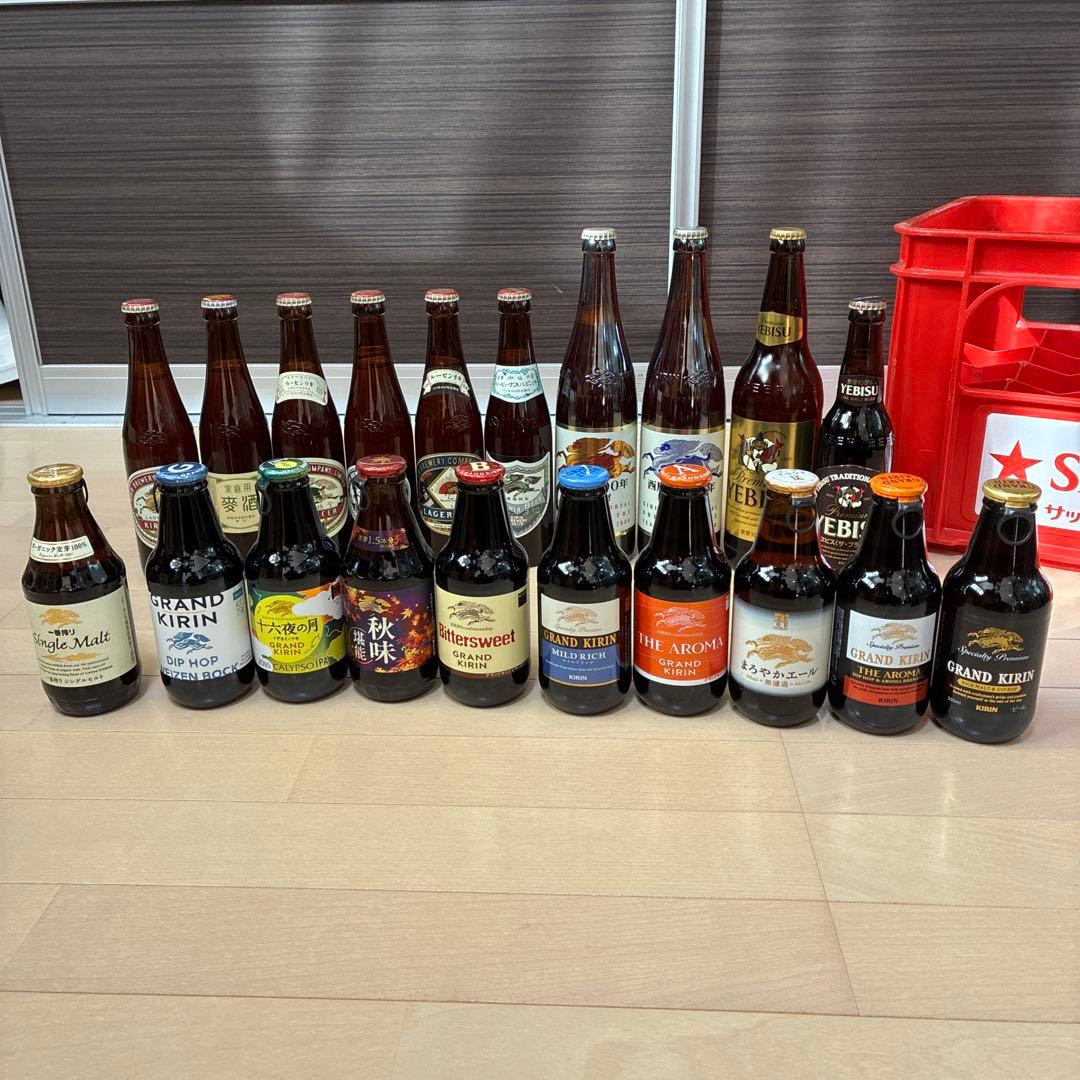 昭和レトロなビールの置物セット専用ケース付き