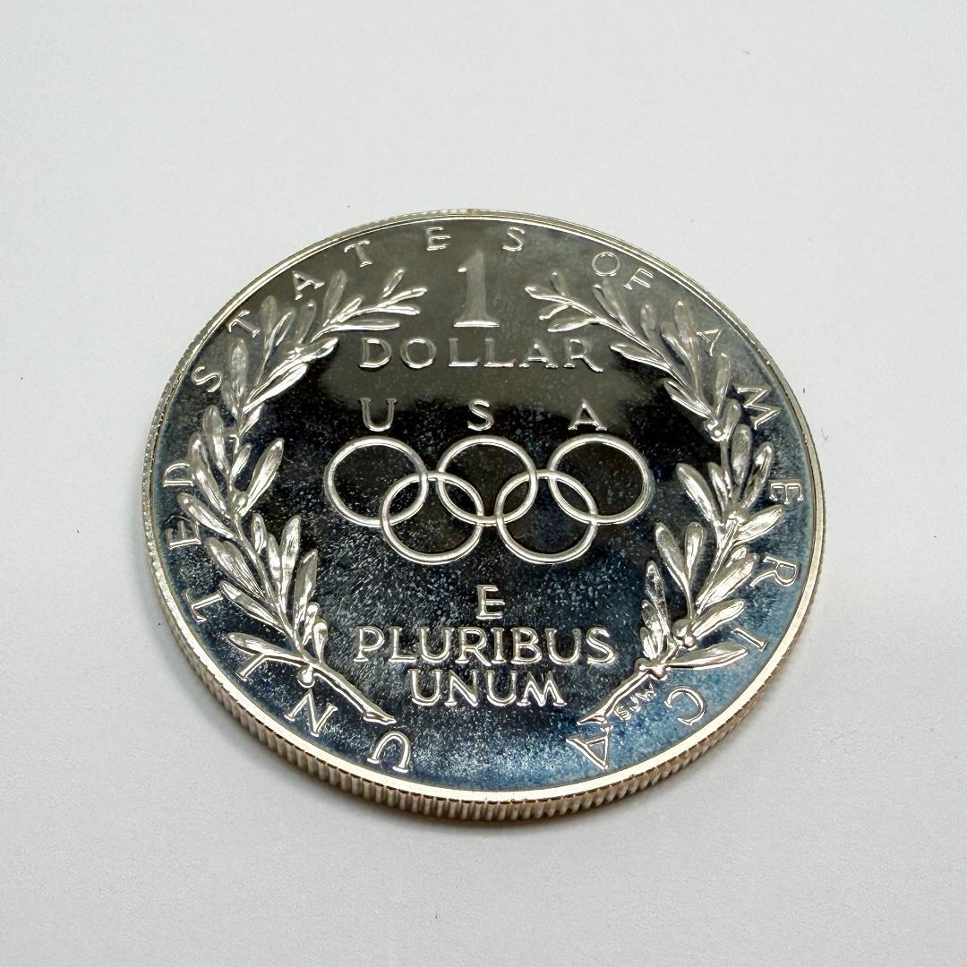 1988年 アメリカ合衆国 ソウルオリンピック 記念 1ドル 銀貨