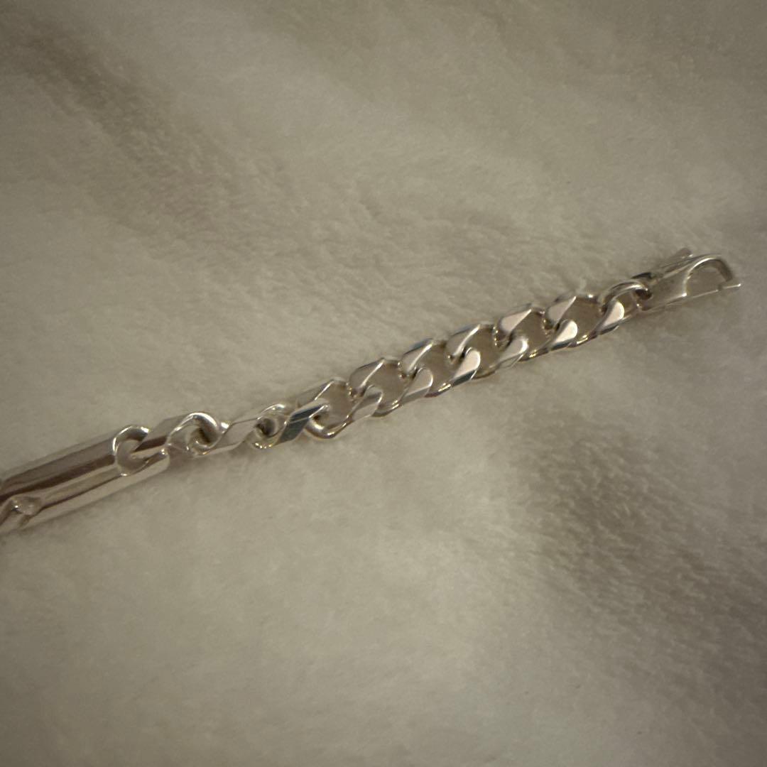 【美品】GUCCI シルバーチェーンブレスレット