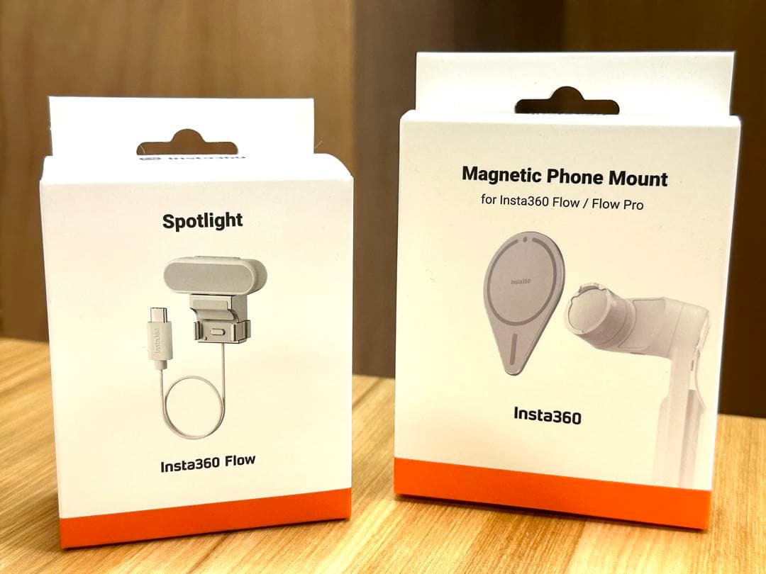 【ライト、マグネット付き美品】Insta360 Flow Pro