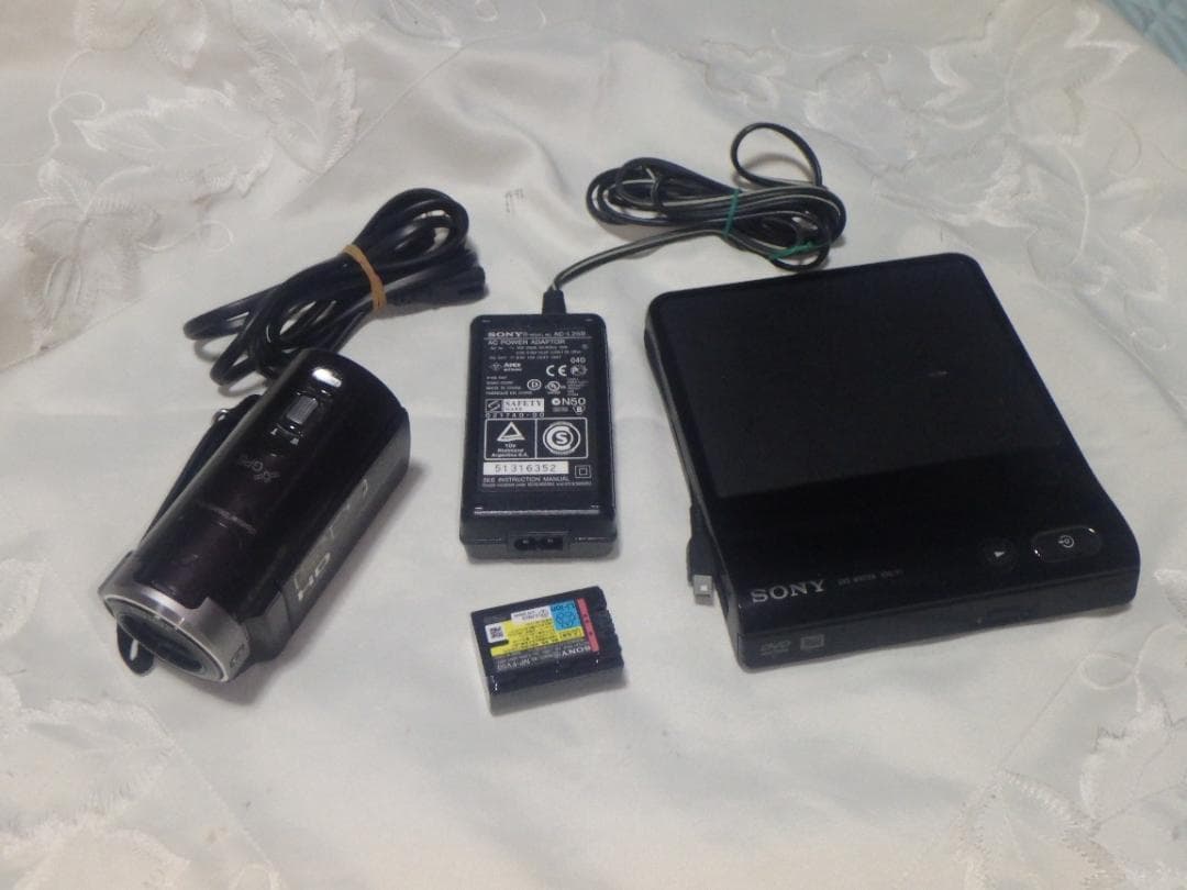 SONY HDR-CX370 ビデオカメラ 専用DVDレコーダー VRD-P1付