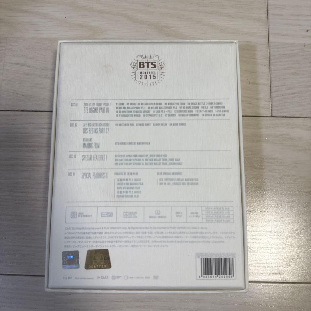 BTS MEMORIES 2015 DVD (日本語字幕付き)