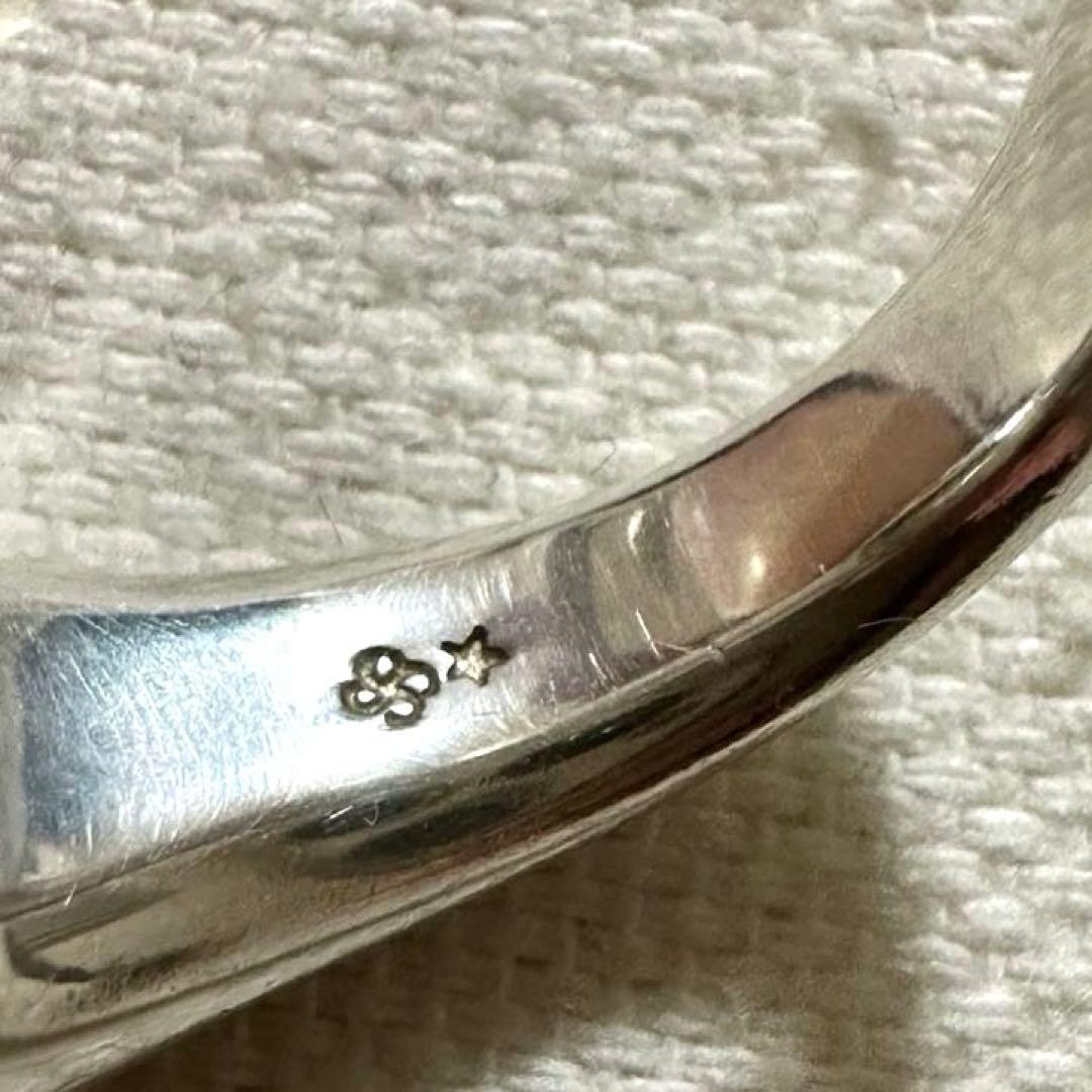 agate シルバー　リング　シグネットリング　silver spoon 11号