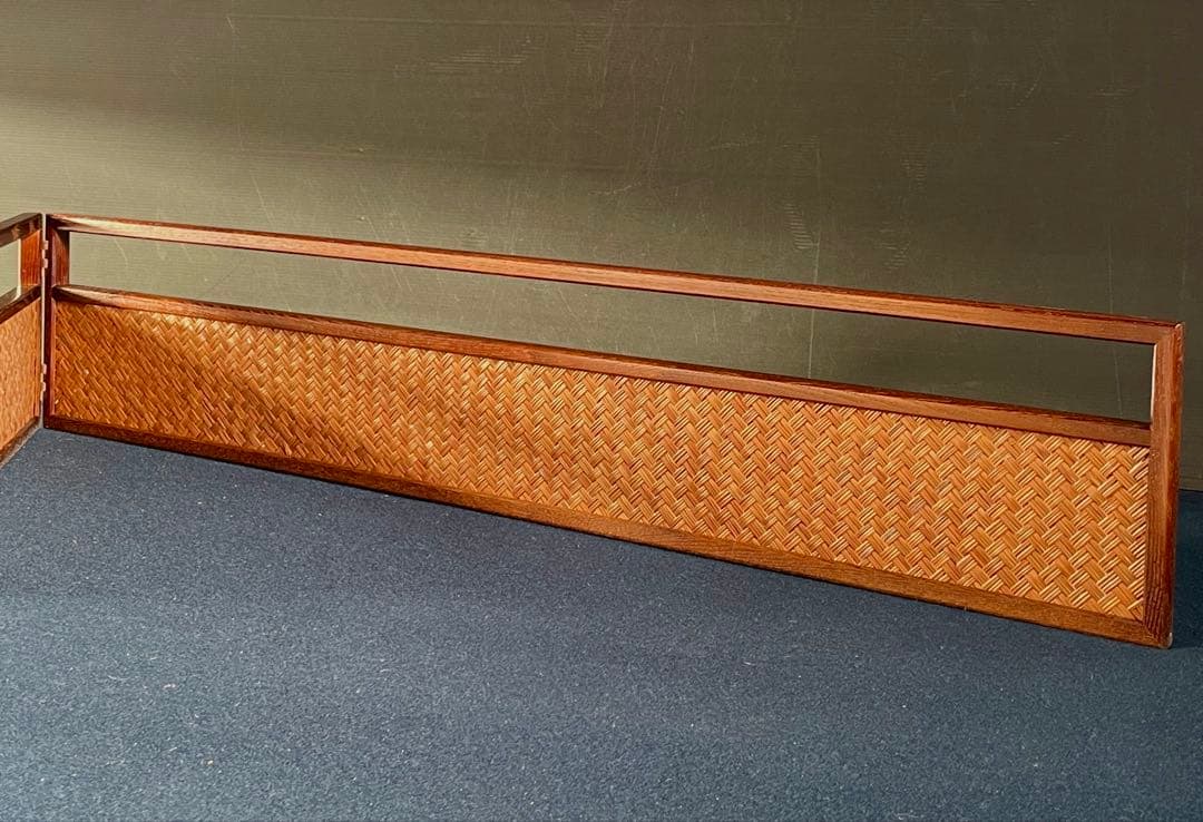 特価❣️【美品】「祖」 網代 楼閣山水 両面使い 立礼 点茶盤 風炉先屏風 （B）