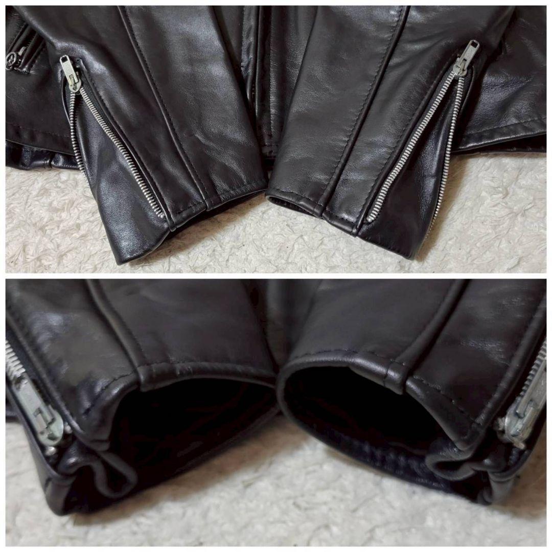 希少42サイズ✨ Schott 652H ホースハイド ライダーストラッカー 黒