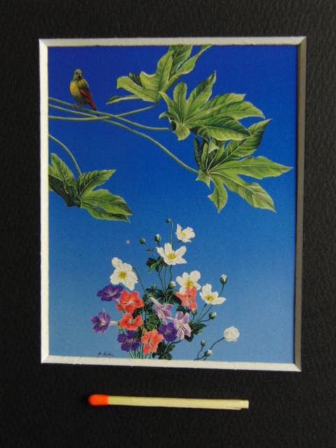 北　久美子、『薫る風』、希少な画集より、新品高級額・額装付