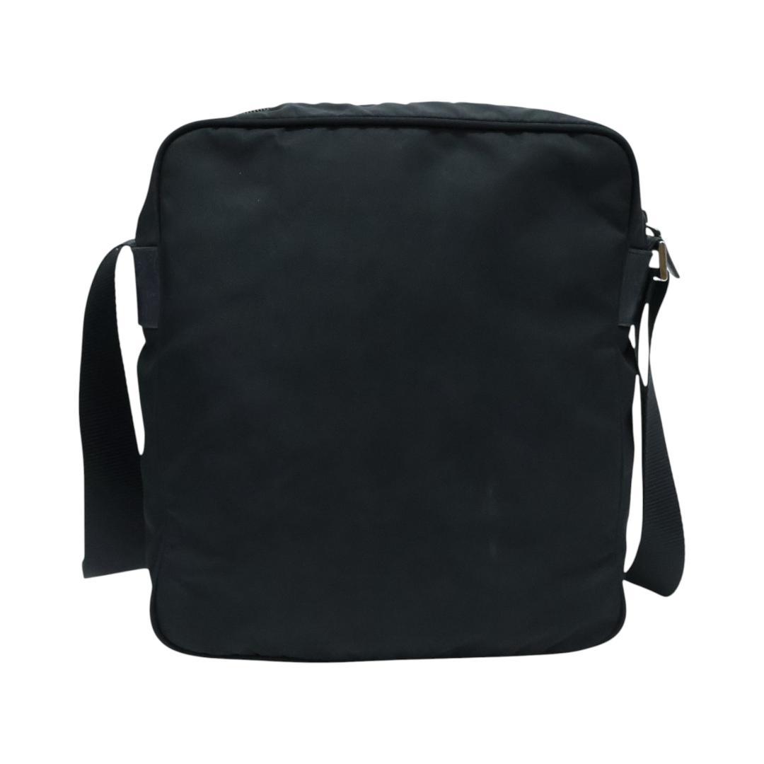 美品 PRADA プラダ ショルダーバッグ 3角プレート 白タグ ブラック