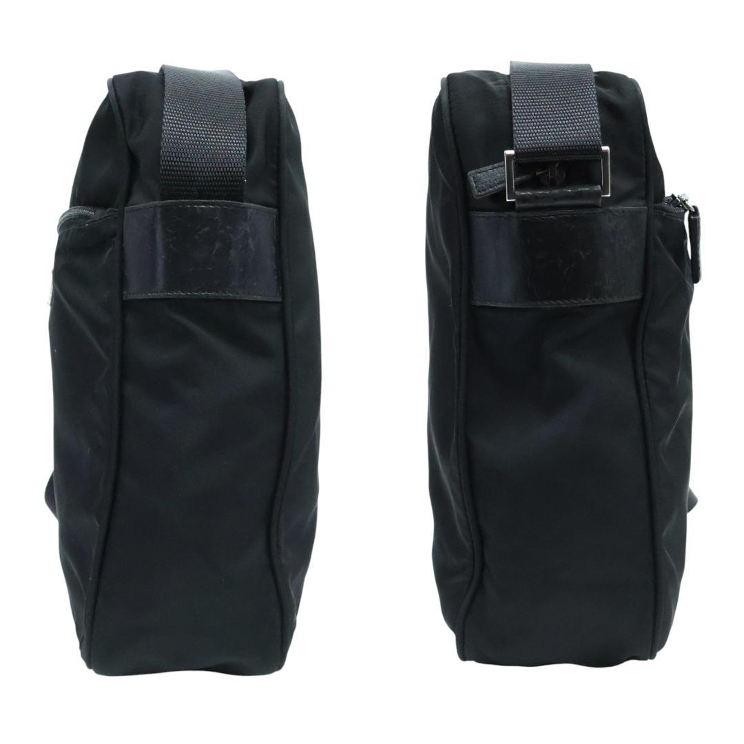 美品 PRADA プラダ ショルダーバッグ 3角プレート 白タグ ブラック